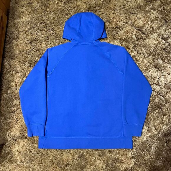 Vintage Y2K Nike Small Check Full Zip Hoodie Blue Large - Picture 5 of 5